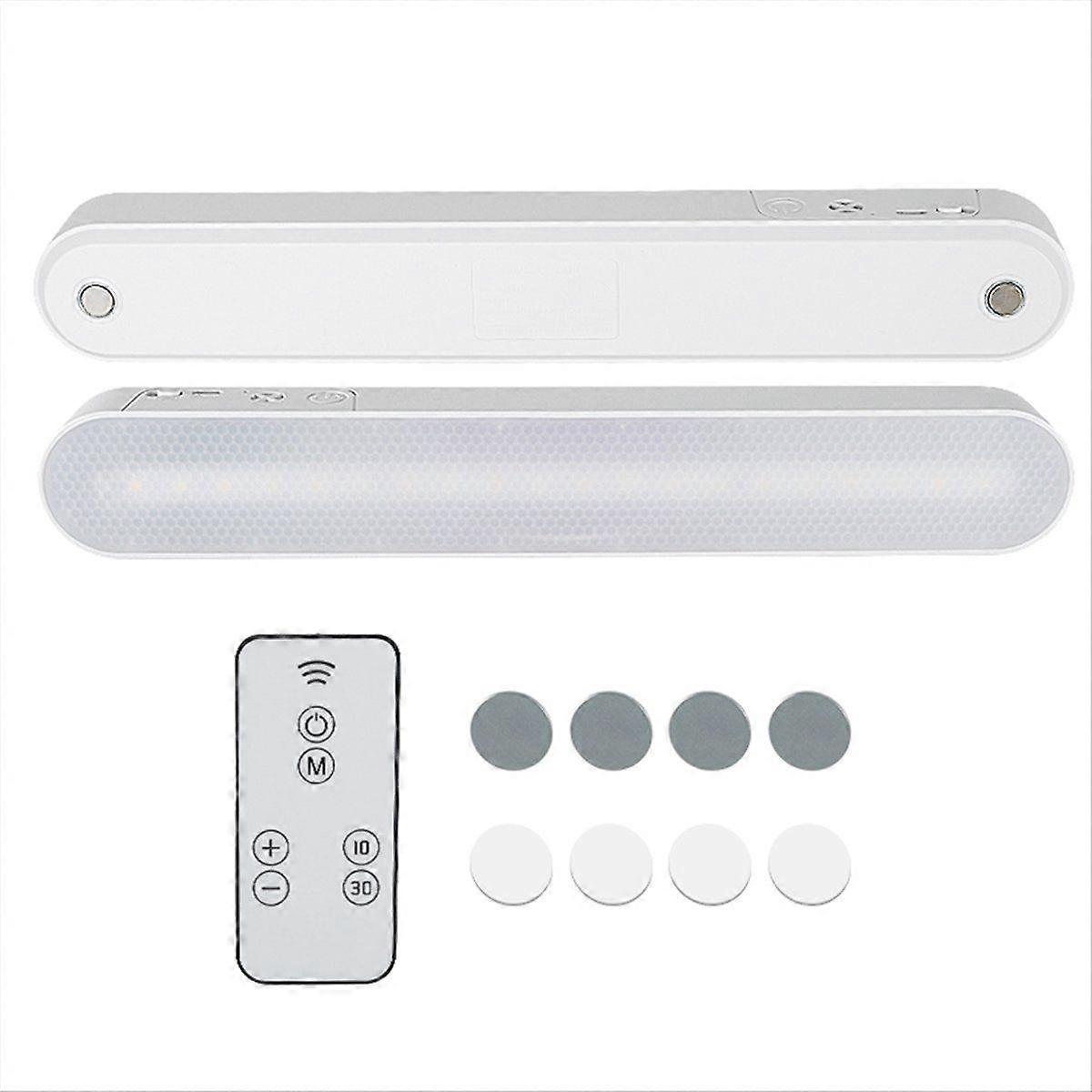 2set Rechargeable Wireless LED Touch-Sensitive Lamp Adhesive Reading Lamp Cabinet Light with Remote