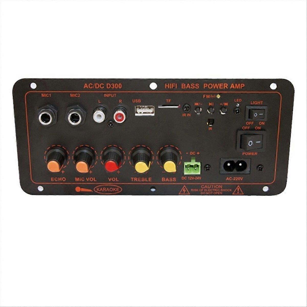 Audio 300W Verstärker Bord D300 Subwoofer Dual Mikrofon EU Stecker