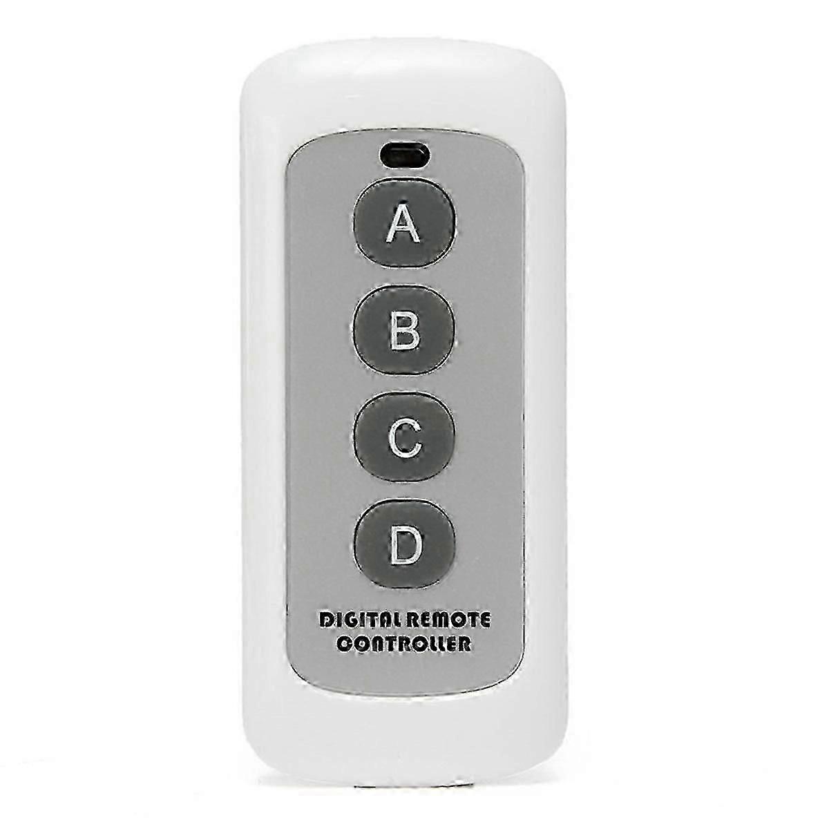 433MHZ Wireless RF Remote Control White 4-Button Remote Control EV1527 Learning Code Wireless Remot