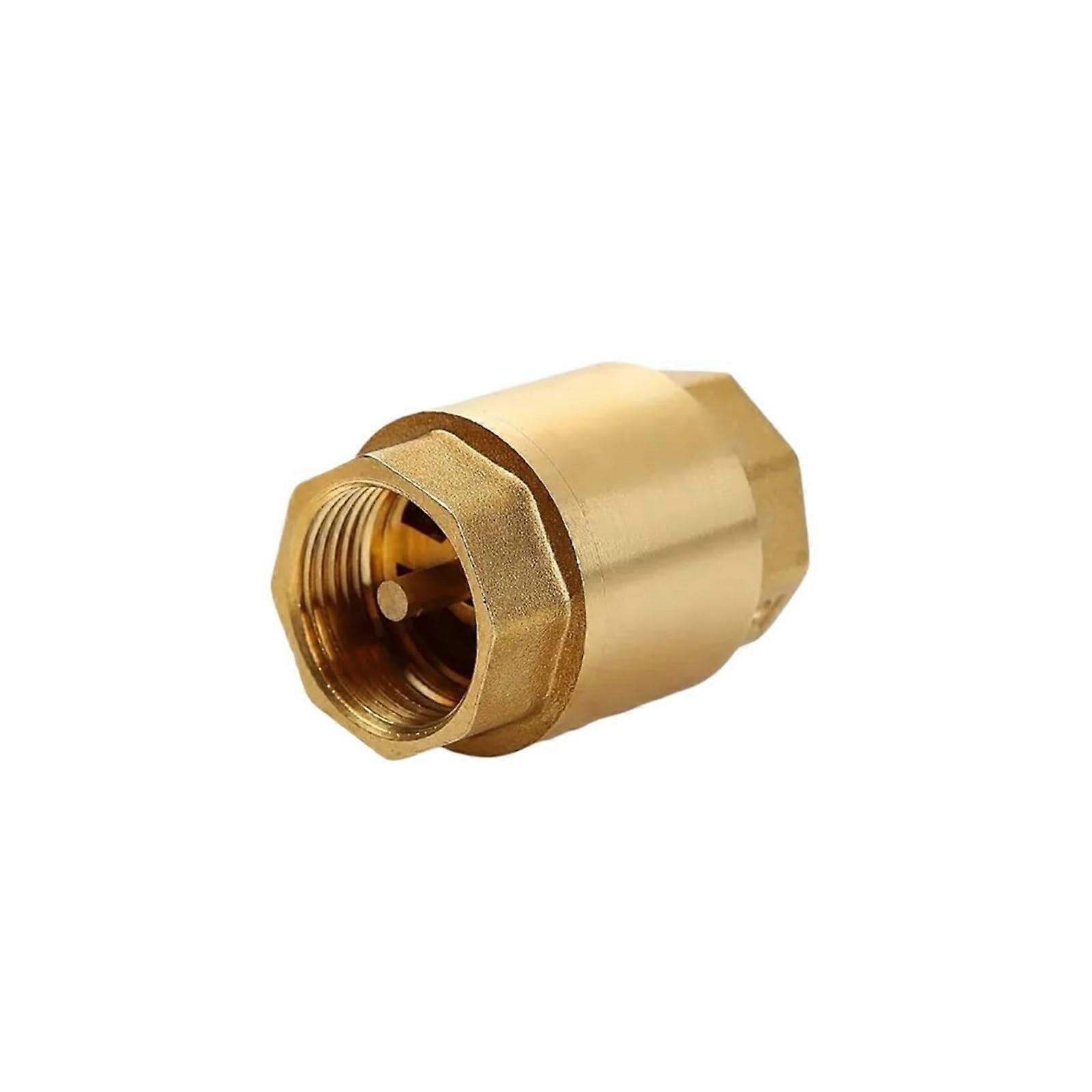 1 Piece Brass Threaded Inline Spring Check Valve, DN15DN50 (2 Inch), Threaded Connection, Inline Style