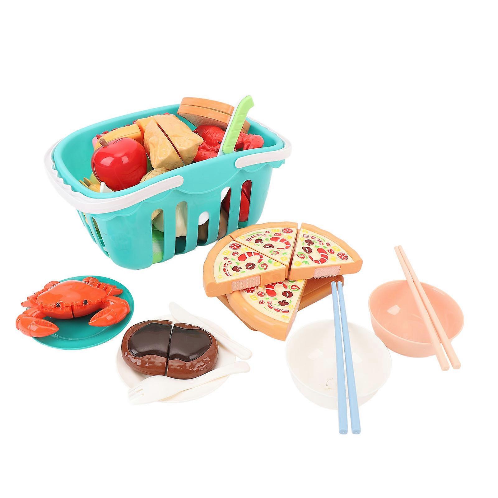 厨房食品益智玩具套装塑料便携式儿童水果蔬菜切割食品玩具