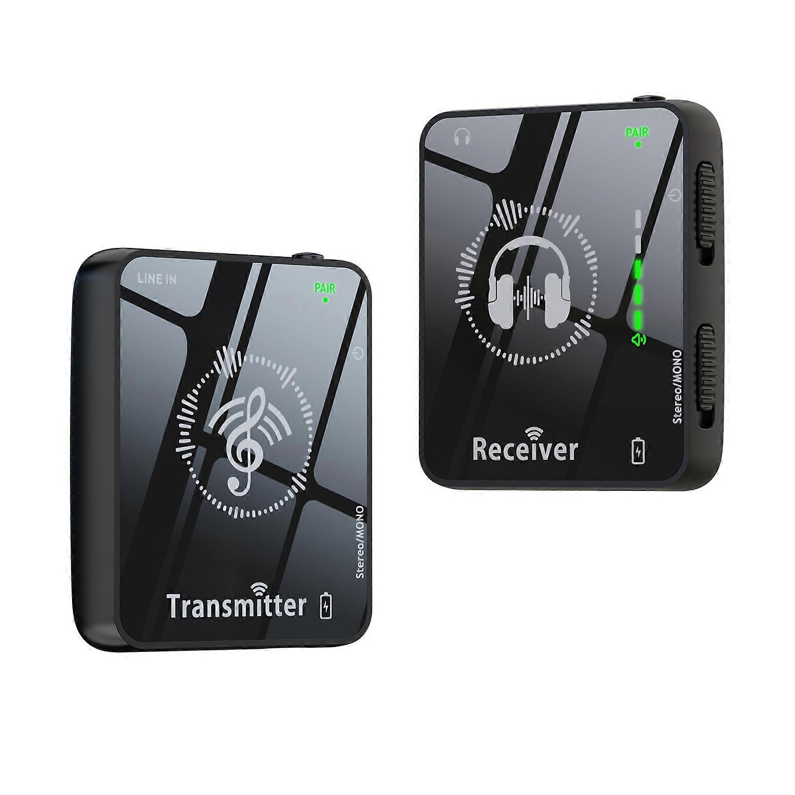 Wireless In-Ear Monitoring Equipment Transmitter Receiver Multi-channel Low Latency for Live Performances and Band Use Multicolor