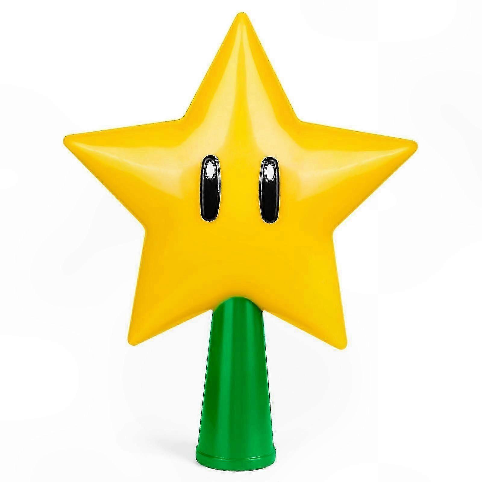 LED Light-Up Star Tree Topper for Christmas Decorations: Plug-in Super Ornament with Festive Glow-Good