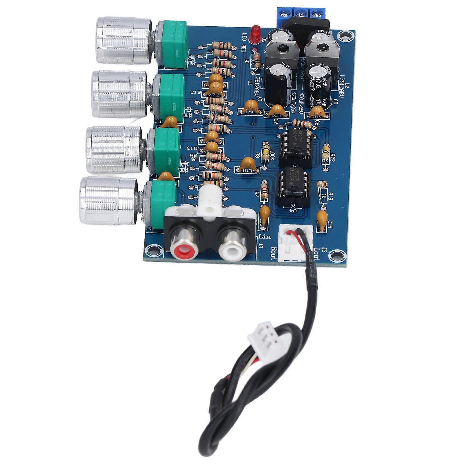 Preamplificator Tonalitate Controller Dual Operation Low Noise Wide Voltage Treble Bass Adjustment Board pentru instrumente