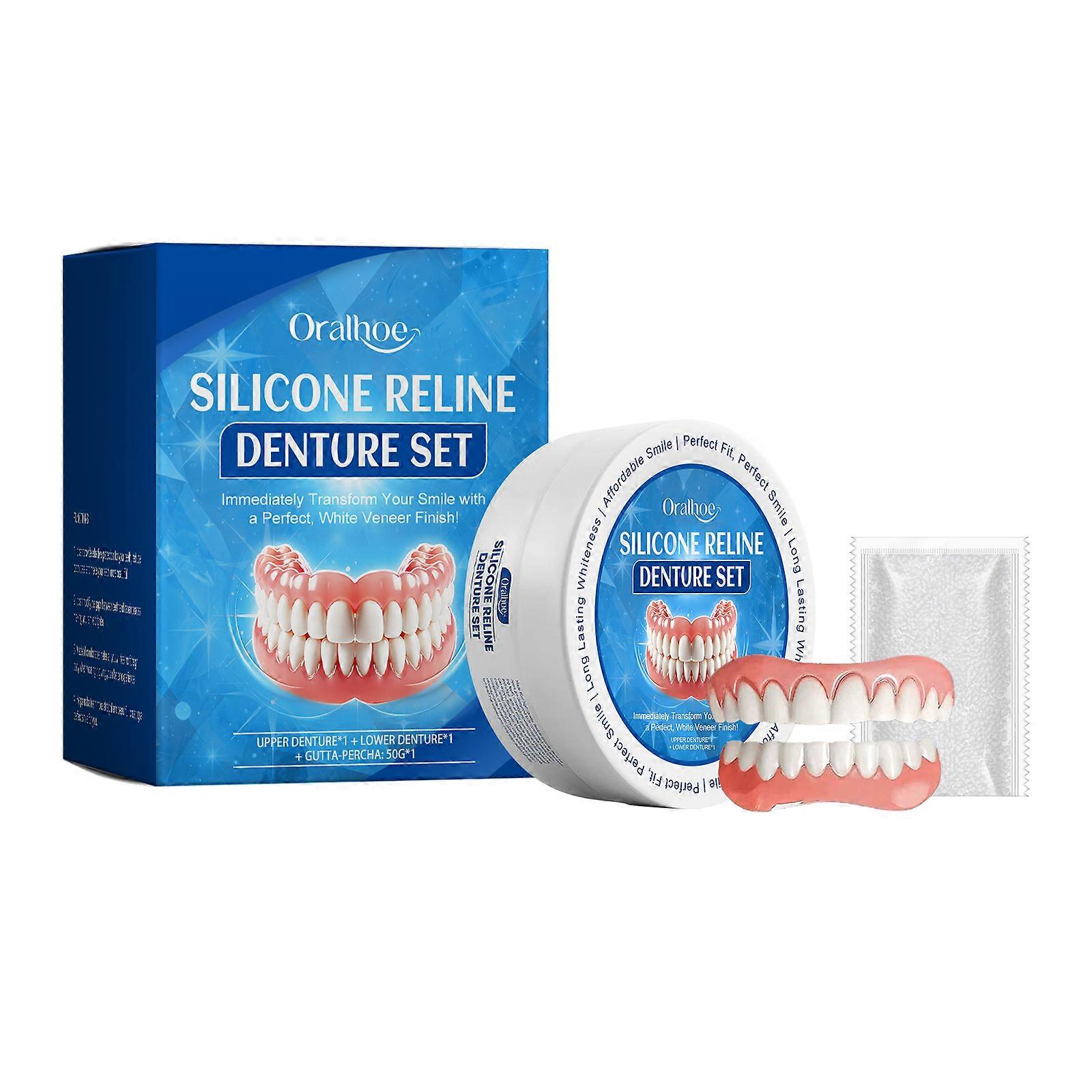 Modified Dentures Set Contains Polyvinyl Alcohol Cross-Linked Polymer And Sodium Polyacrylate