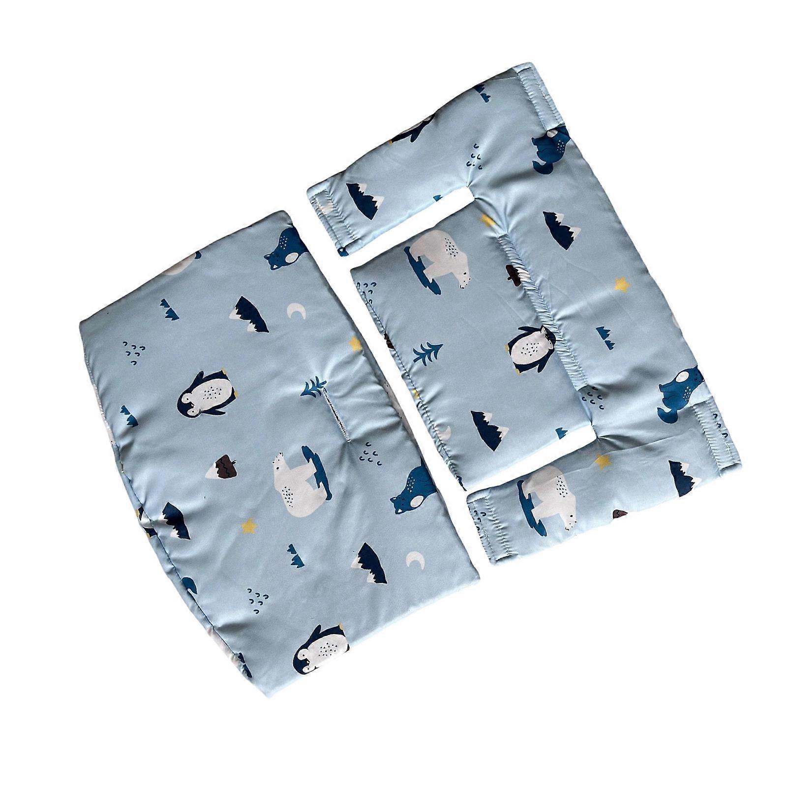 Breathable Cotton Infant Seat Cushion & Back Support Pad Set for Secure Nonslip Fit and Ergonomic Support Cushion Multicolor