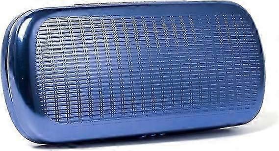 aluminum glasses case hard shell with striped design