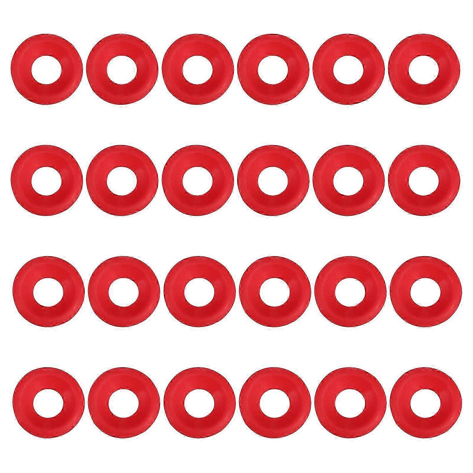 Bottles Gaskets Beer Bottle Seal Gaskets For Red Round 24Pcs2.50X2.50X0.70CMRed SZRH