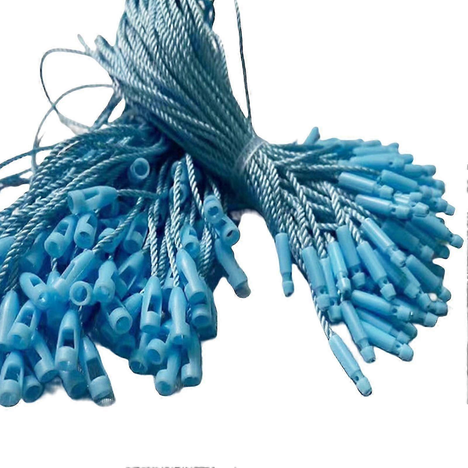 100Pcs Hang Tag Strings Firmly Tear-resistance Clothes Tag Ropes with Fastener Hook Daily Use mengxi