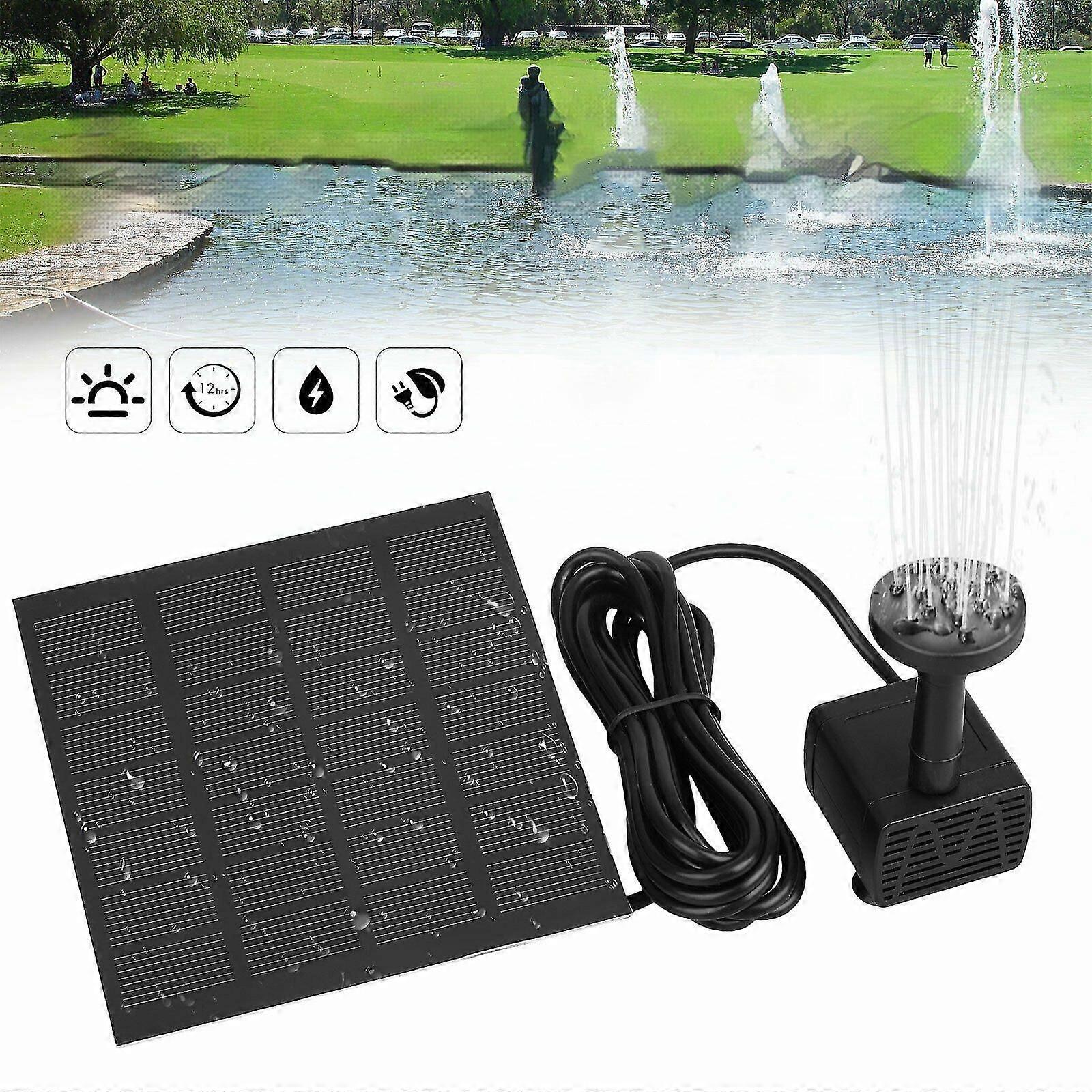 太陽噴水ウォーターポンプパワーパネルファウンテンプールガーデン散水200l / h