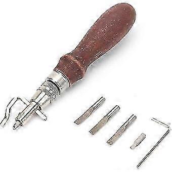 Edge Chamfer, Durable Leather Crease, Replacement For Leather Craft (1set, Brown)