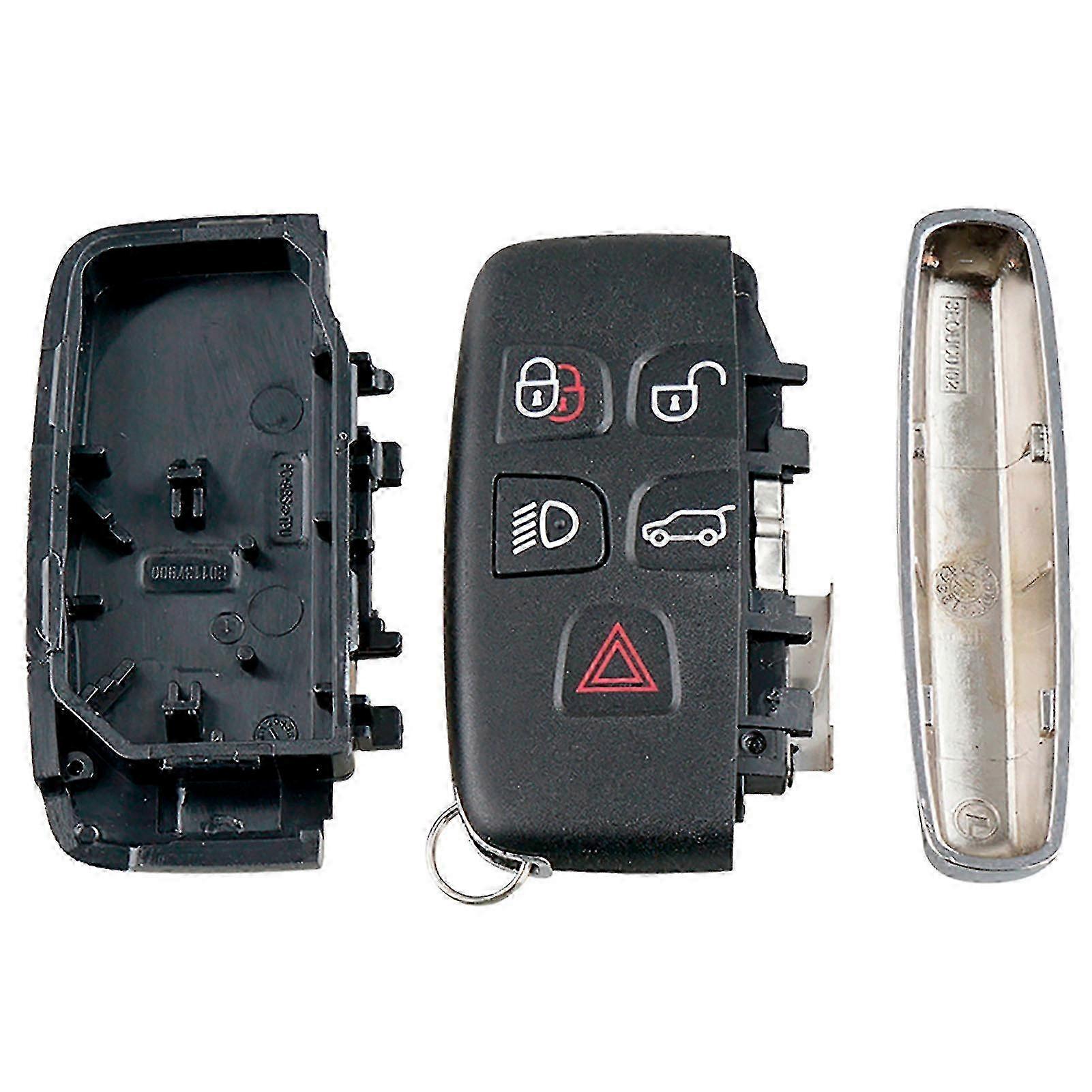 5 Button Black Smart Car Remote Key Fob Case Cover Shell Fit for Jaguar for Land Rover