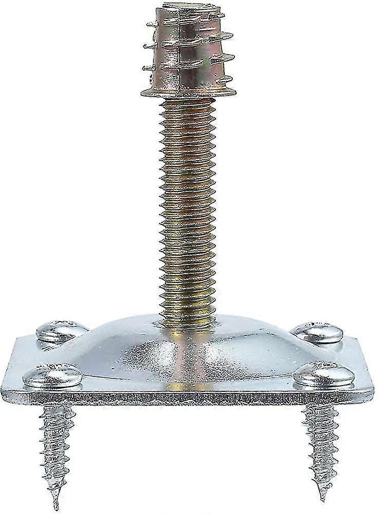 Set Of 4 Fixing Plates For Furniture Legs In Hardware For Fixing 49 X 49 X 2 Mm