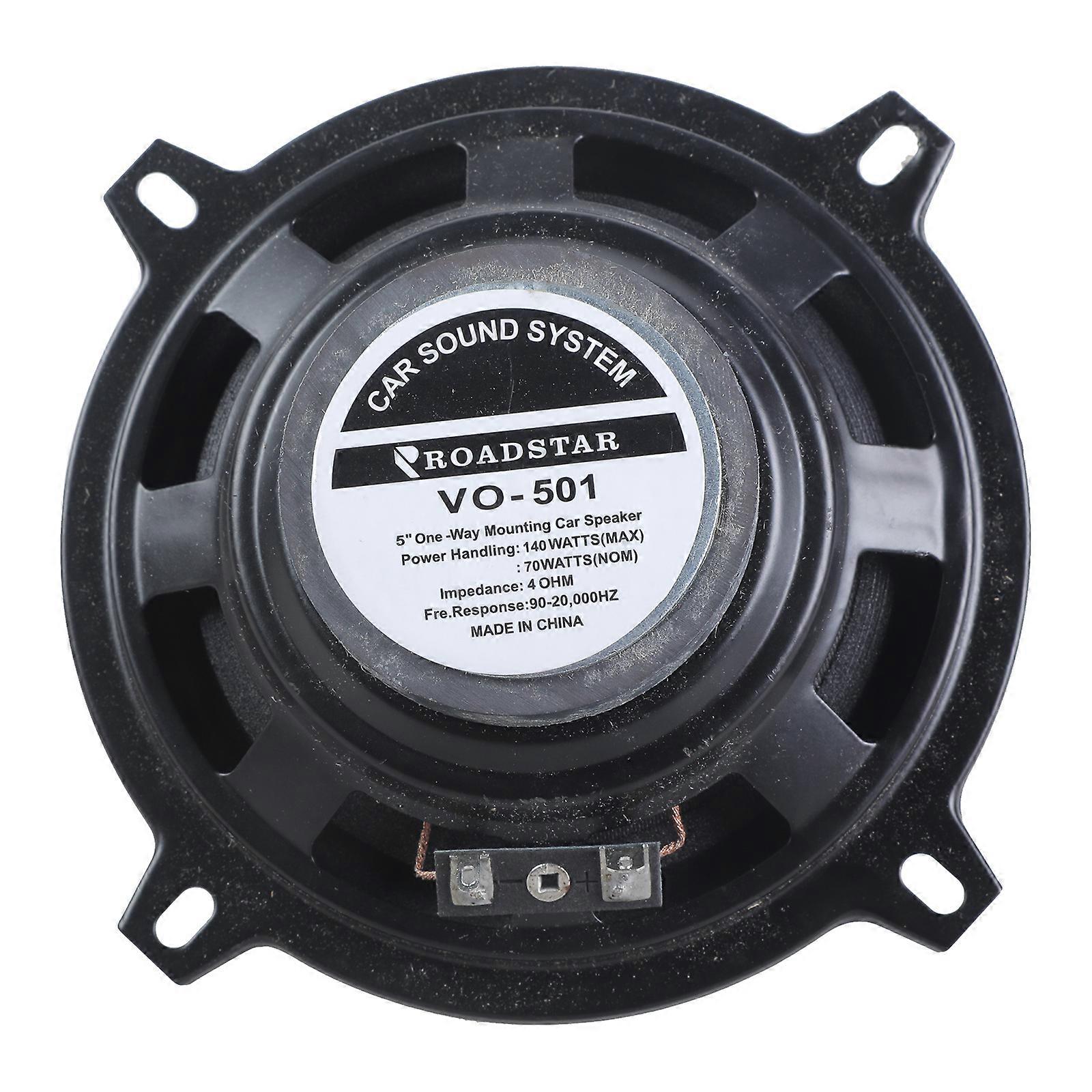 HiFi Speaker, Vehicle Loudspeaker Horn with Wide Frequency Response None Destructive Installation for Music Enthusiasts  5 inch