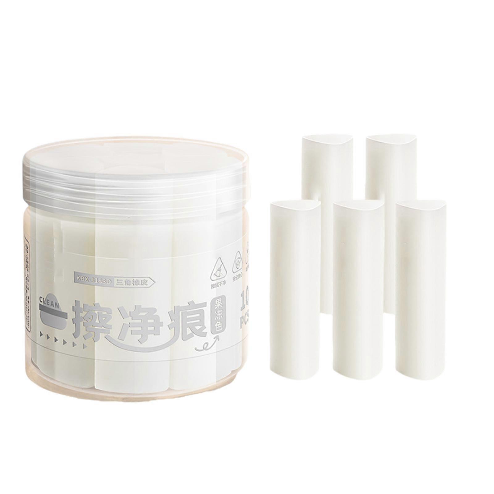 Precise Edge Rubber Erasers 10PCS Triangular Design For Detailed Work Gentle Paper Protection Compact For Pencil Cases Study Art Kits  White