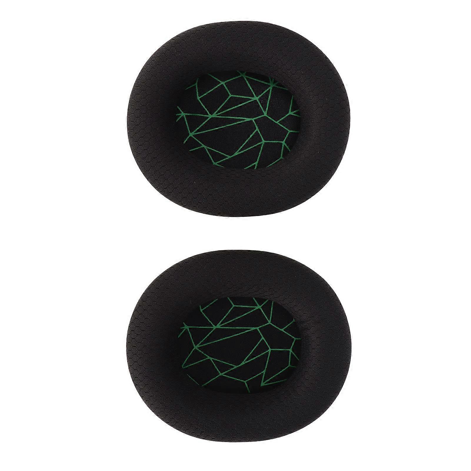 Ear Pads Compatible with M50X, Interchangeable Replacement Soft Cushions, Easy to Install, Black with Green Silk Screen Printing