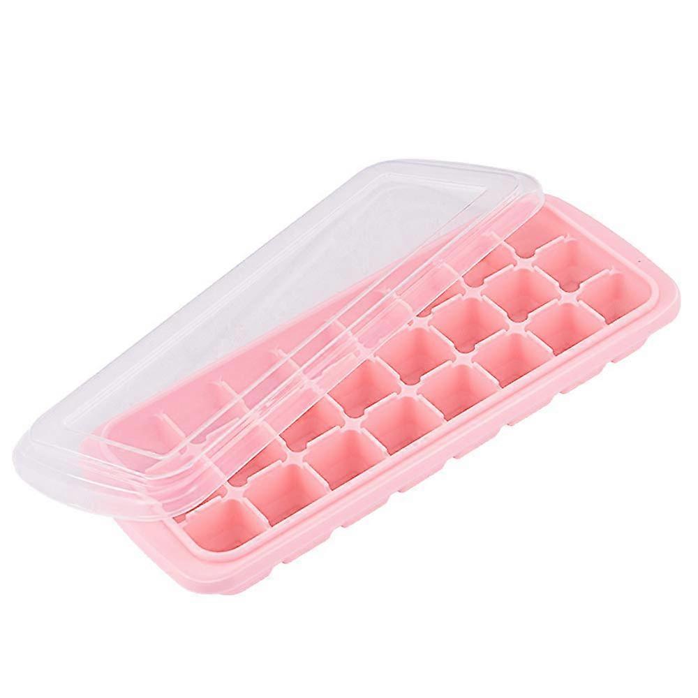 Silicone Ice Cube Tray with Lid 24 Compartment Mold for Drinks Cocktails Parties Home Bar