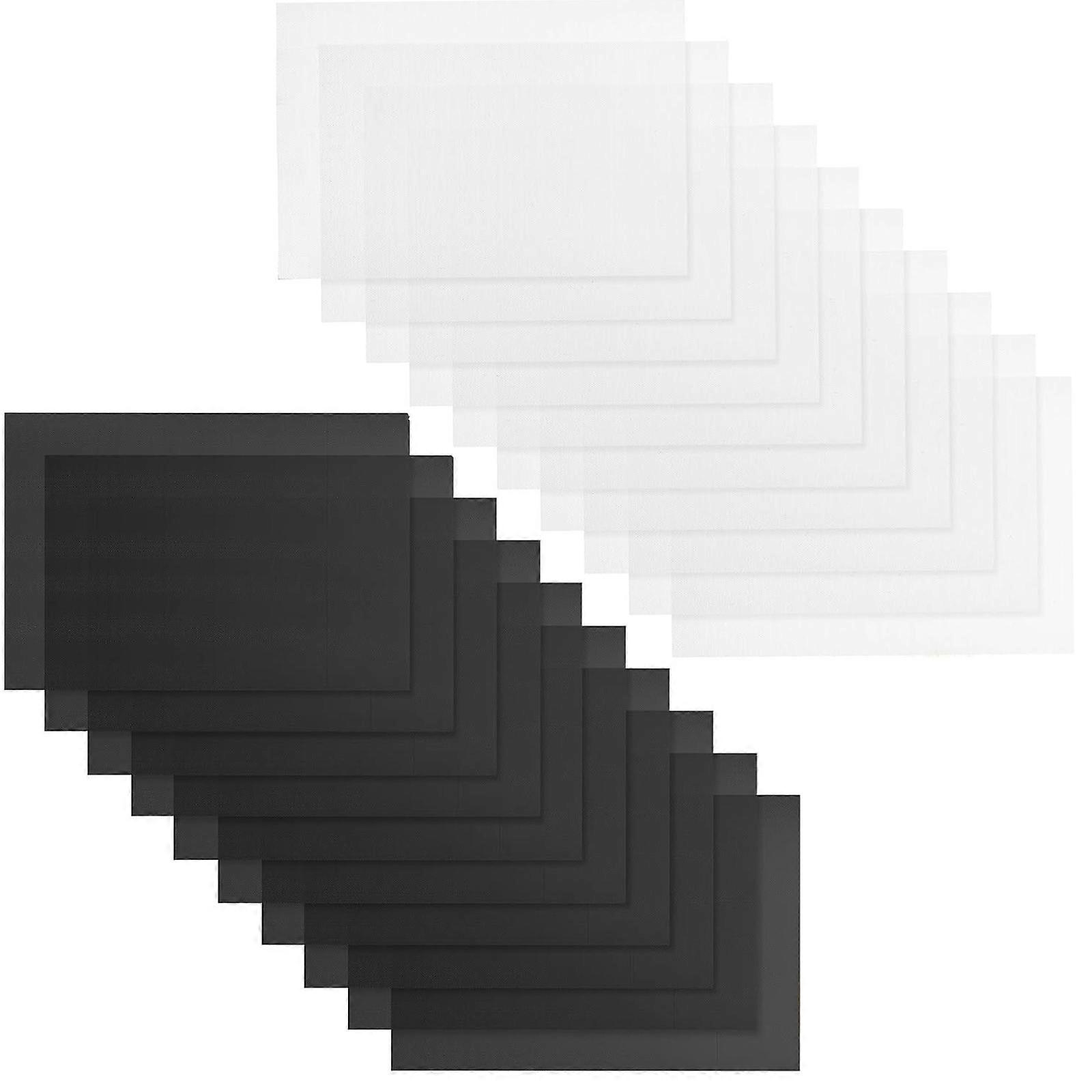 20Pcs White Black Fursuit Eye Mesh for Sculpting Cosplay Props Home Decoration Printable PVC Mesh Canvas Sheets PVC Net Multicolor