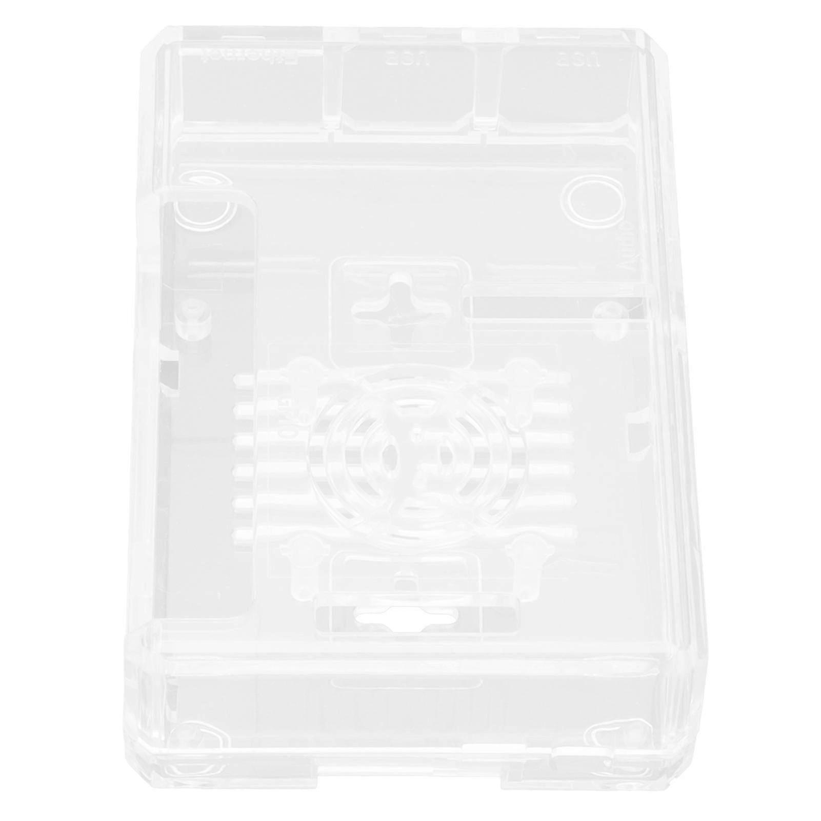 Enclosure for Raspberry Pi 4 Model B ABS Case Microcomputer Cooling Shell with Non Slip Mat x