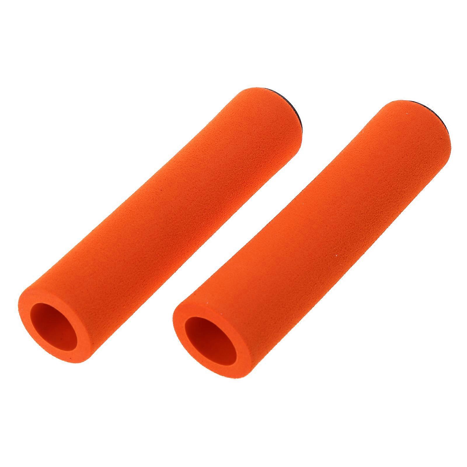 1Pair Soft Foam Sponge bmx mtb Bike Cycle Bicycle Handle Handlebar Bar Grips  Orange