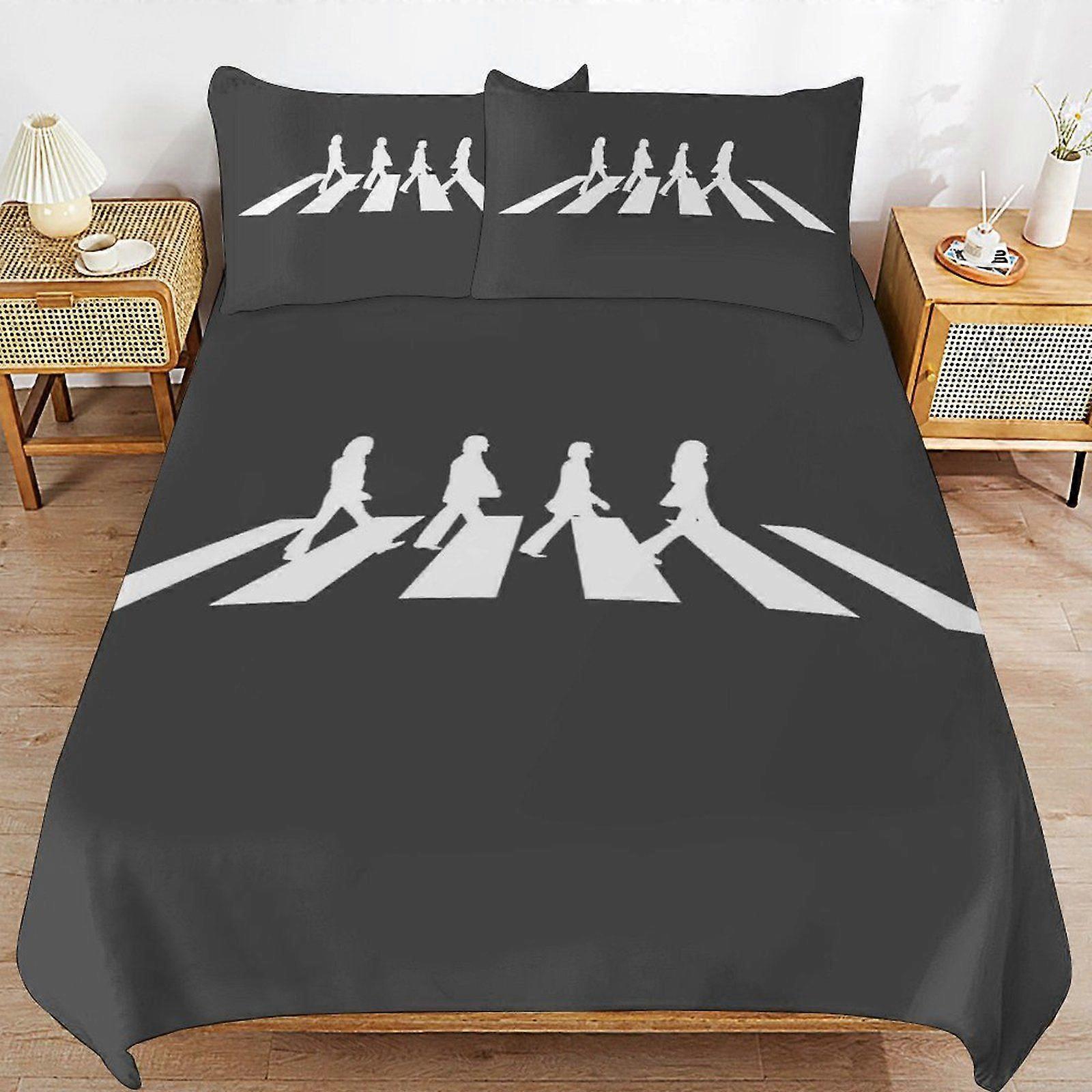 e605 The Beatles Consistent Comfort Durable Thread Weave Soft Zipper Duvet Cover Sets Machine Wash Safe u605
