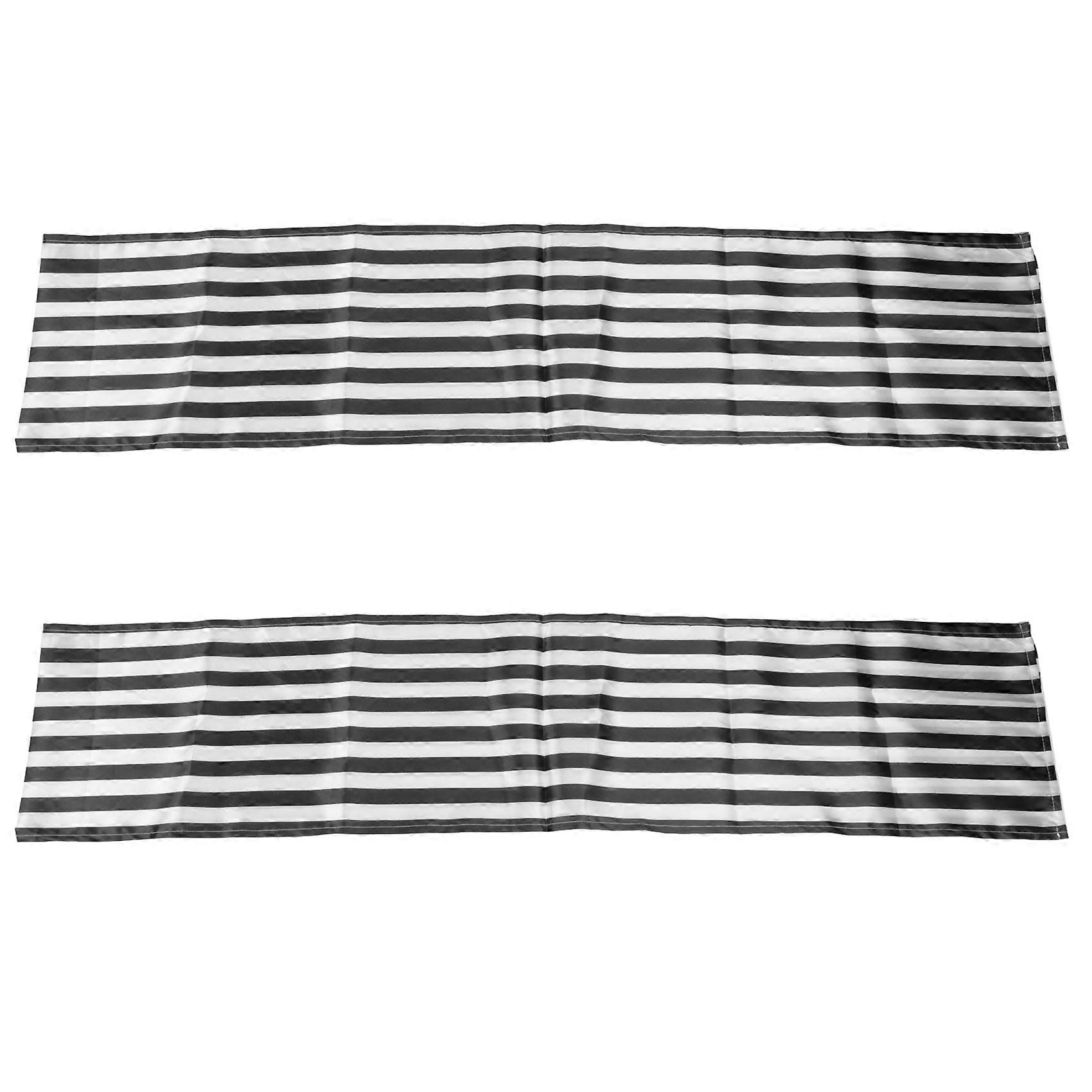 Striped Table Runner Polyester Table Decor Tablecloth for Indoor Outdoor Events Dinner(,)