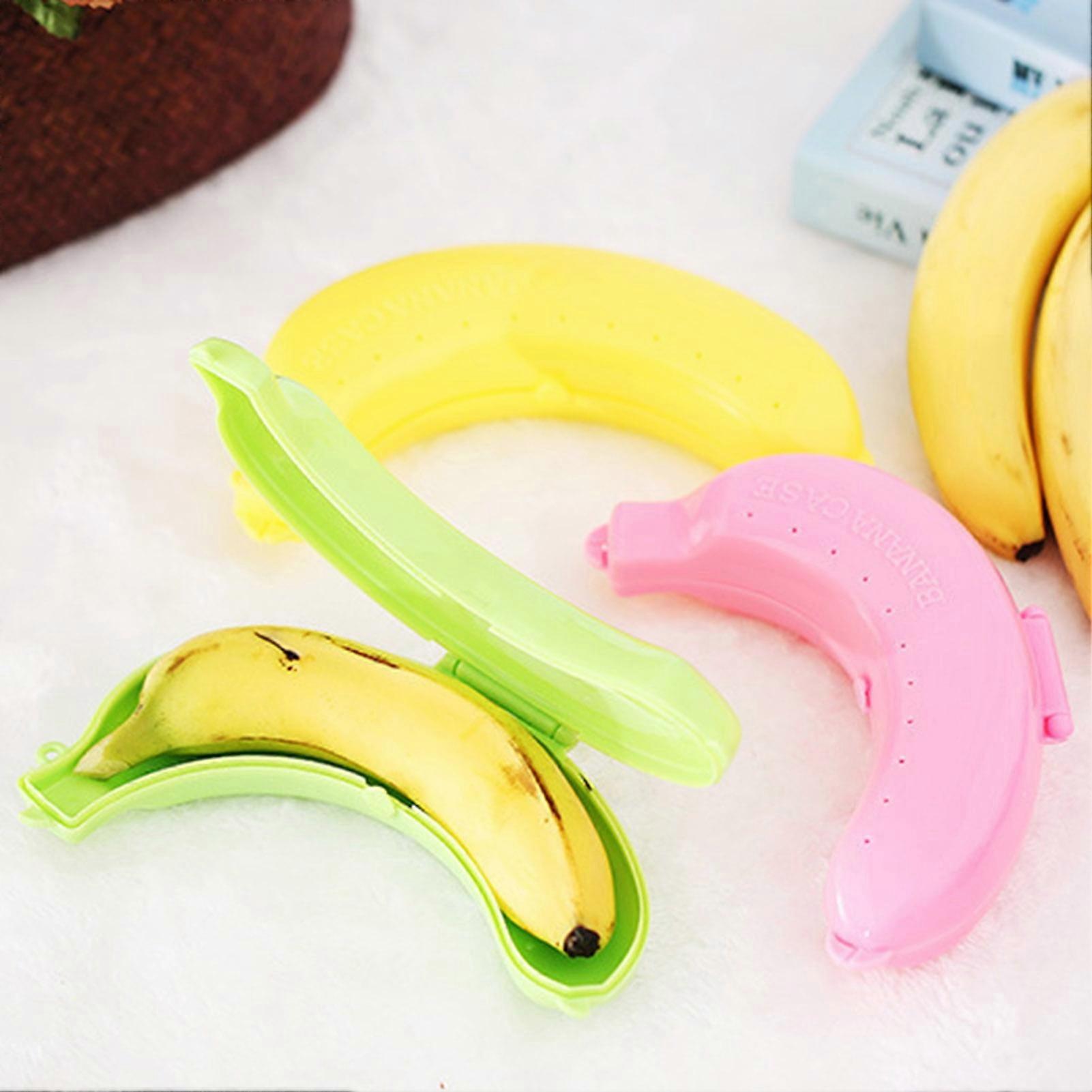 SUSUchens Flexible Keep Fresh Plastic Picnic Fruit Banana Storage Case Kitchen Tools