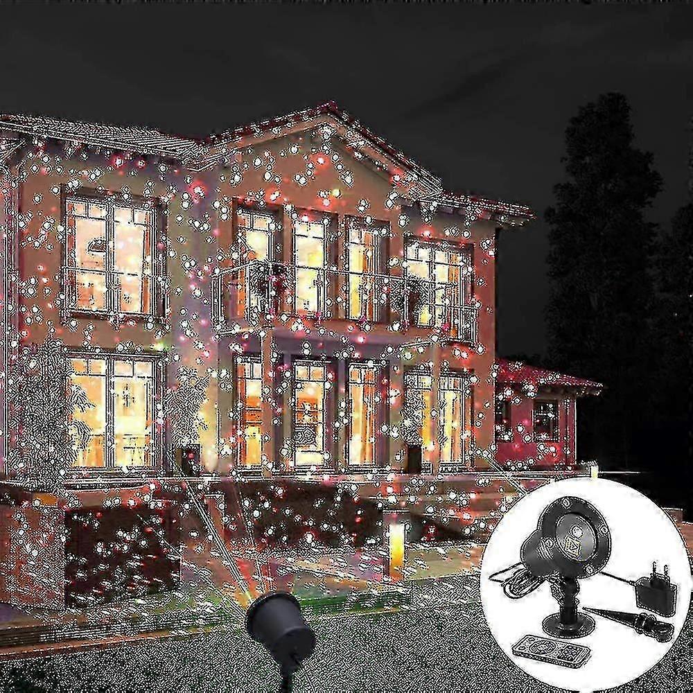 Jul Led Projektor Utendørs Landskap Scene Julelampe Led Scene Lys F74