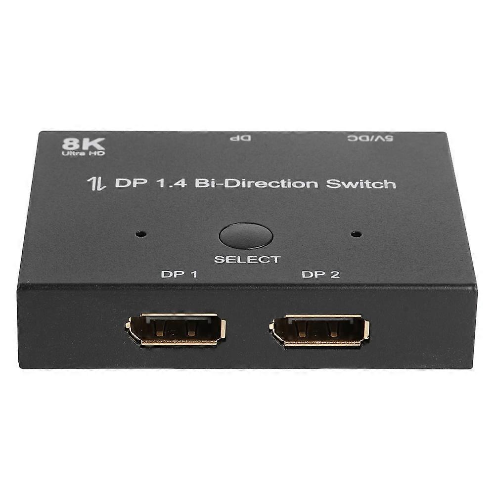 jixopn DP1.4 Displayport Splitter Bi-Direction 1x2/2x1 Switcher Adapter for Computer TV