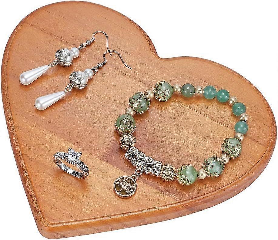 Saddle Brown Wood Heart Base 5.7x7inch Unfinished Wooden Love Heart Shape Craft Hand Casting Structure Base Keepsake Sculpture Base for Anniversary We