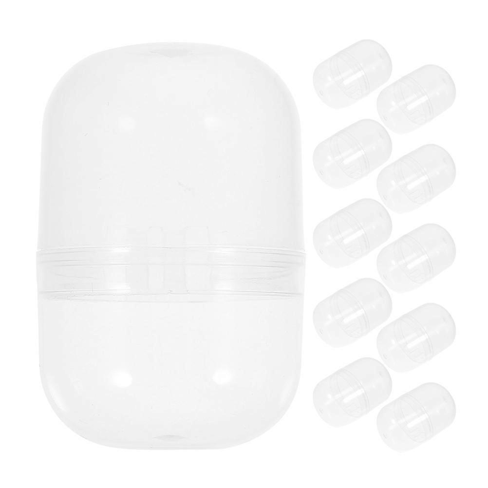 Capsules Vending Machine PP Capsules for Storage 40Pcs Clear Plastic Balls