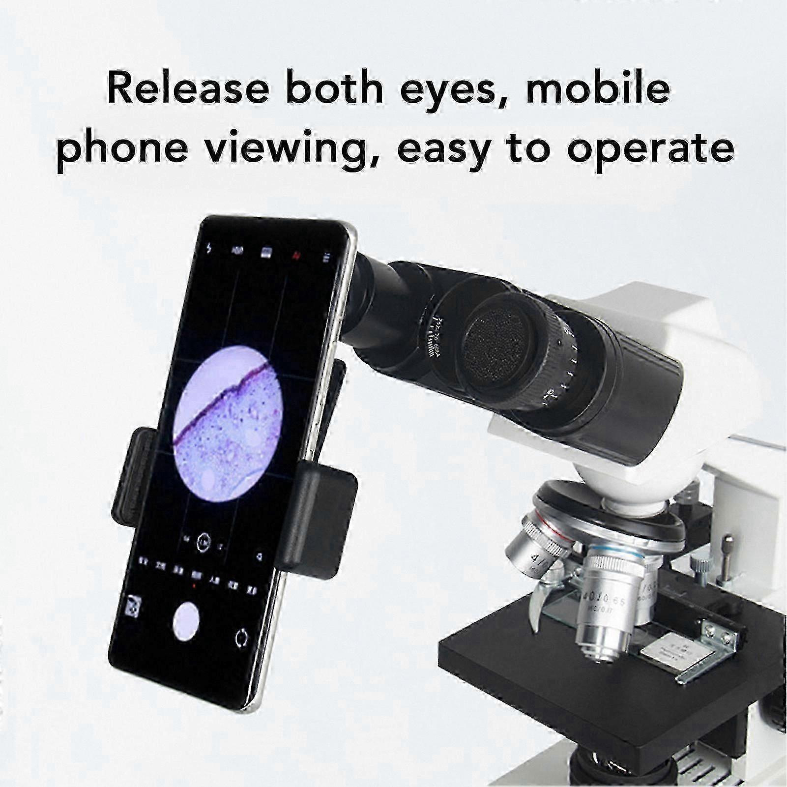 Universal Smartphone Microscope Adapter for 23.2mm Eyepiece Tube with 12.5X Magnification Compatibility