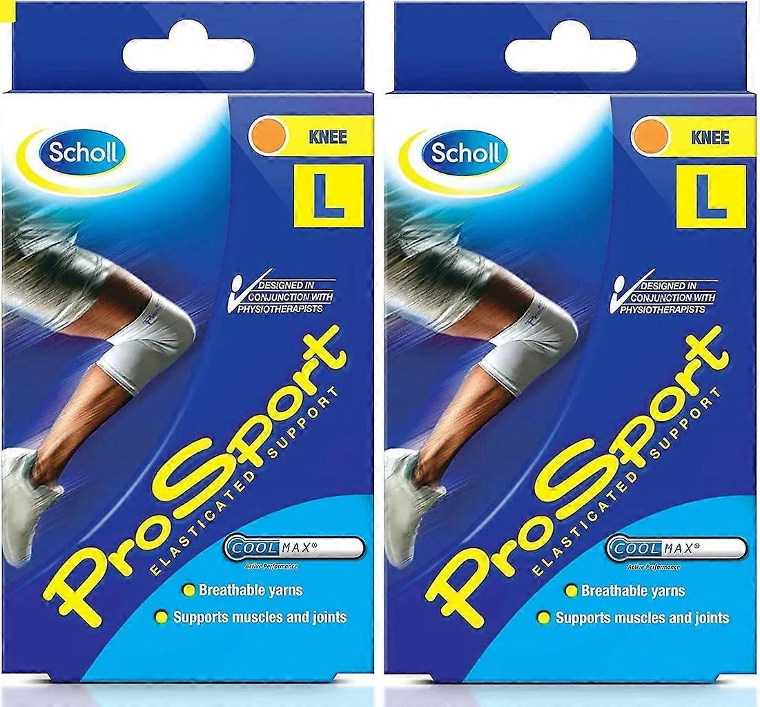 2 x Scholl ProSport Elasticated Support - Polvituki - Suuri