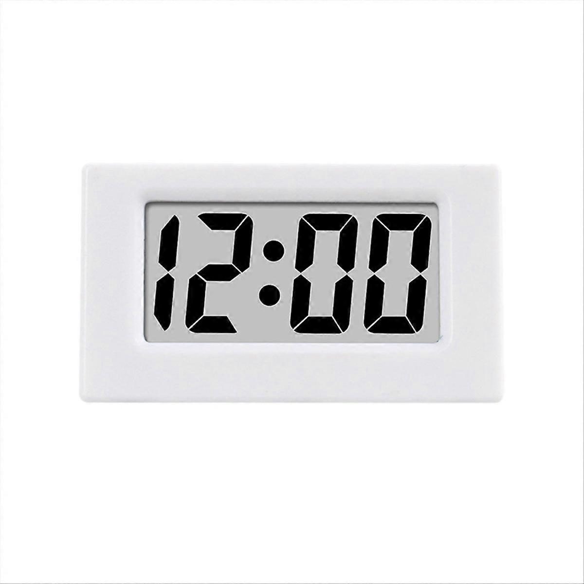 Mini Clock LED Screen Lectronic Digital Alarm Desktop Clock White