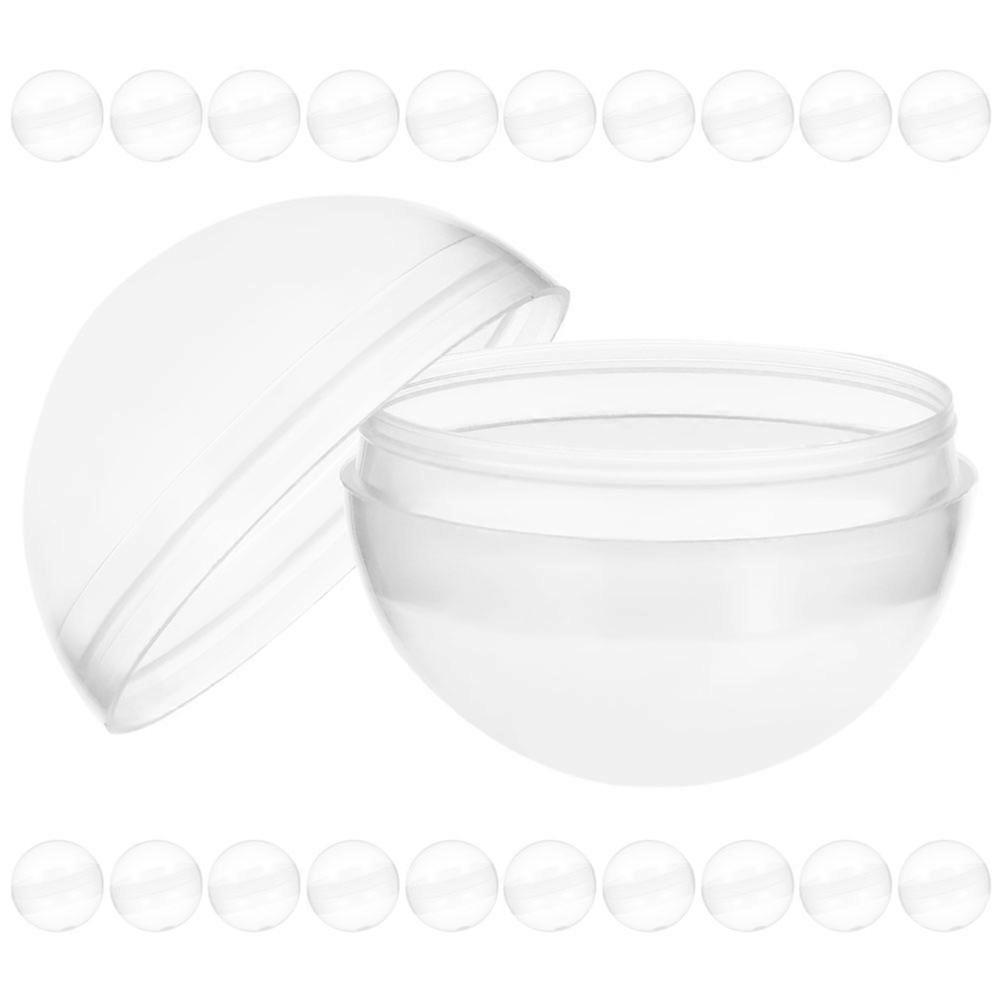 Transparent Vending Capsules Clear Plastic Balls for Storage Use 50Pcs