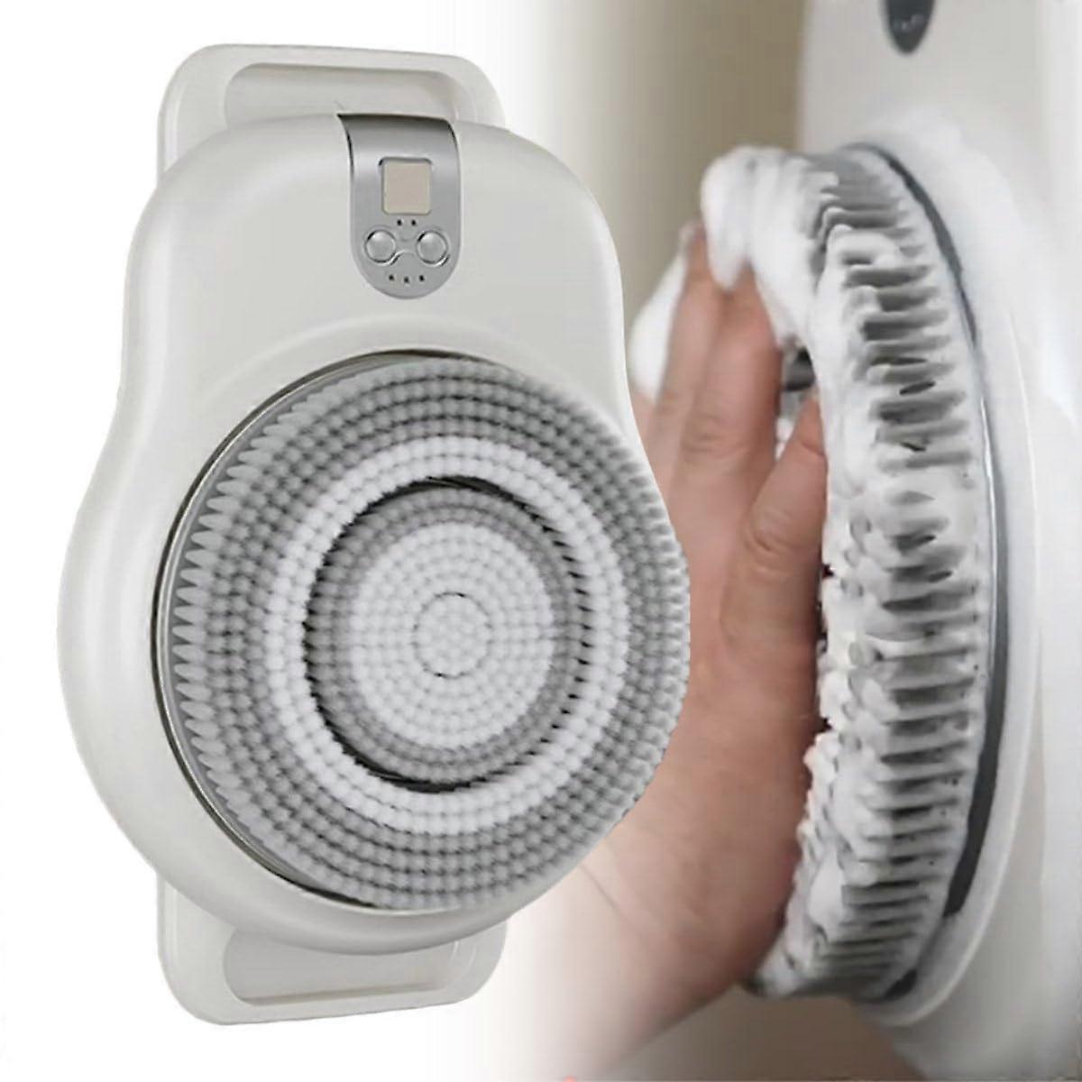 Electric Wall Mounted Back Scrubber with 360° Rotation, Dual Speed, Adjustable Height for Shower Spa