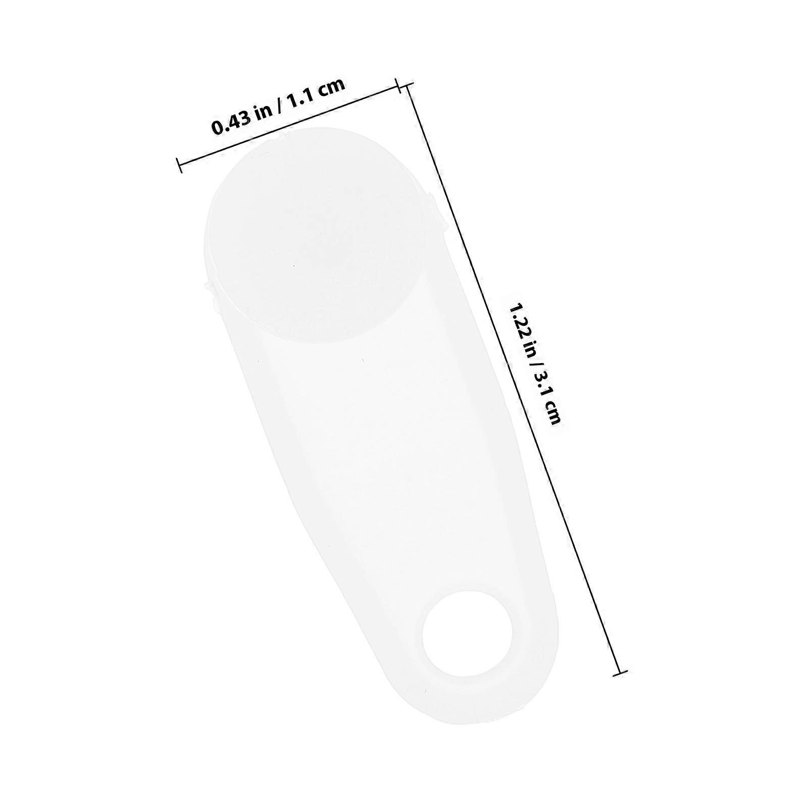 Curtain Rail Track Curtain Glider Hooks for Smooth Gliding 24Pcs White