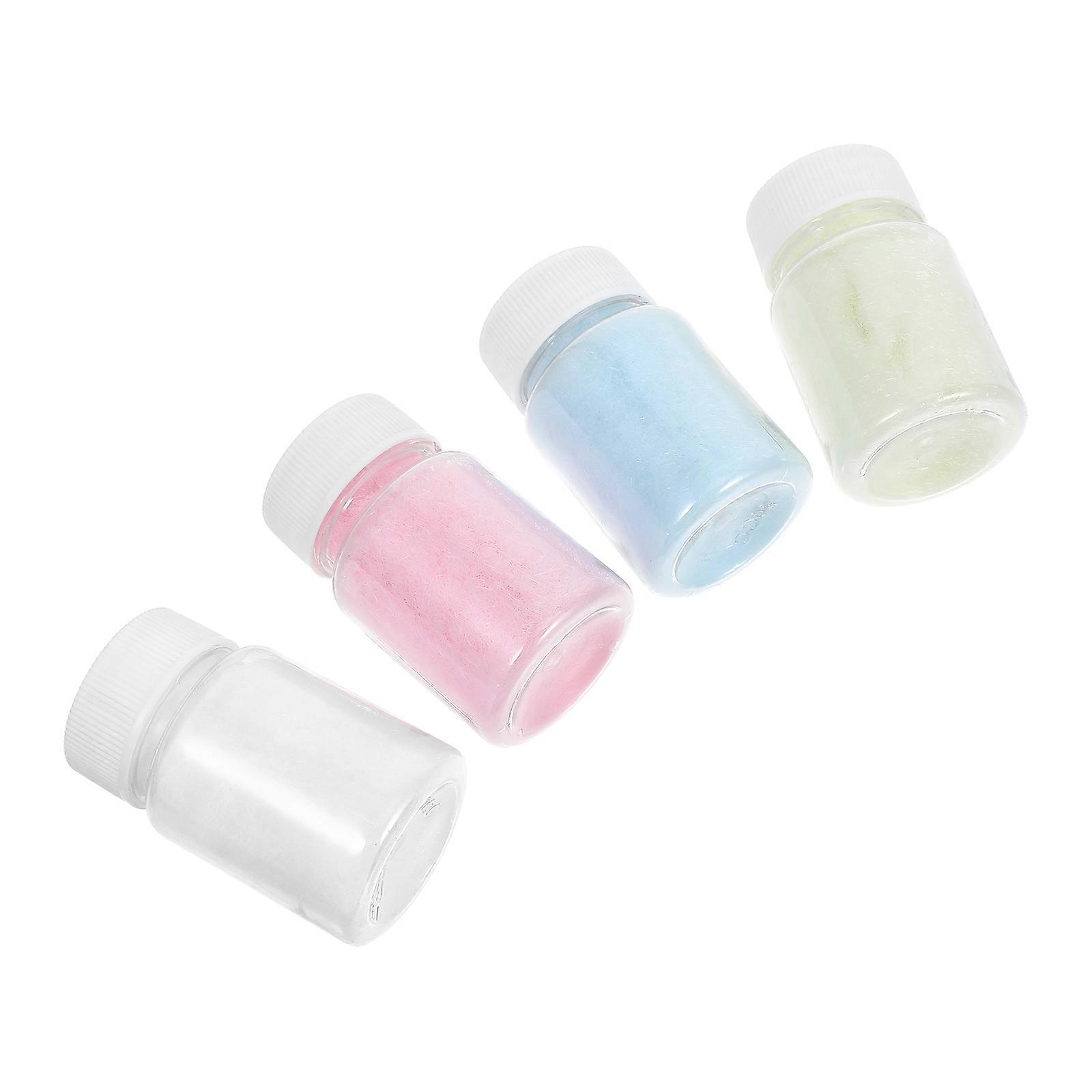 Flocking Powder Creative DIY for Crafts 4 Bottles Colorful Plush Powder Set