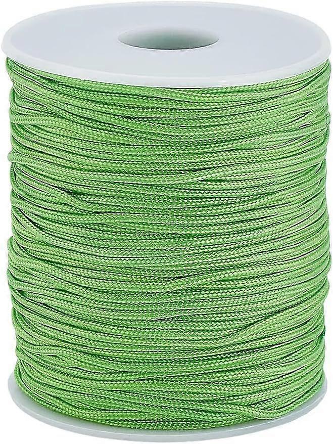 100 Yards Nylon String 1.5mm Green Beading Thread Bracelet String Blind Cord Nylon Cord Lift Shade Cord Wind Chime Replacement Thread for Bracelet Mak