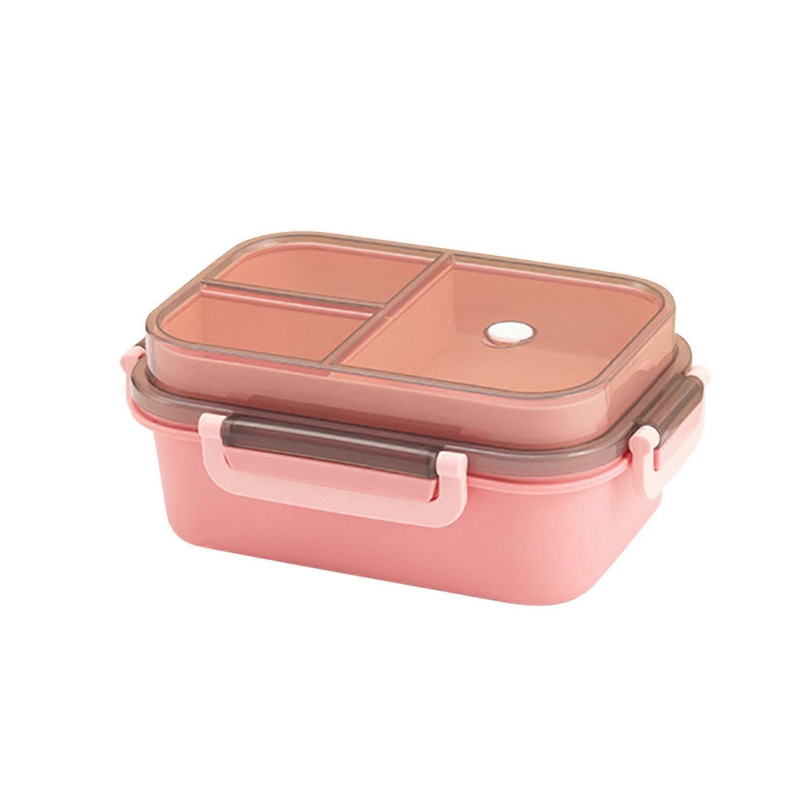 Double-layer Microwave-Safe Bento Box, Compartmentalized & Sealed Lunch Box with Tableware for Office Workers & Students