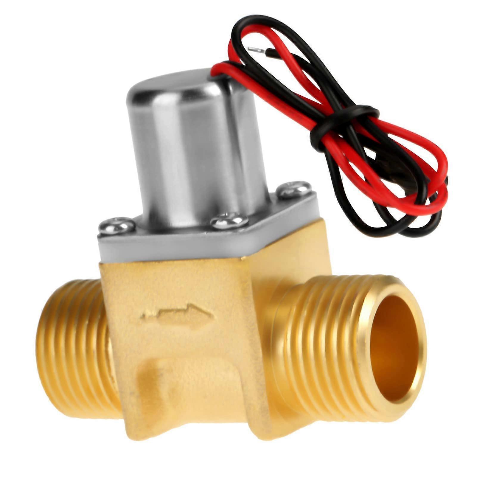 Electromagnetic Pulse Valve DC 4.5V 1/2 Inch Brass Water Flow Solenoid Valve Induction Electromagnetic Valve