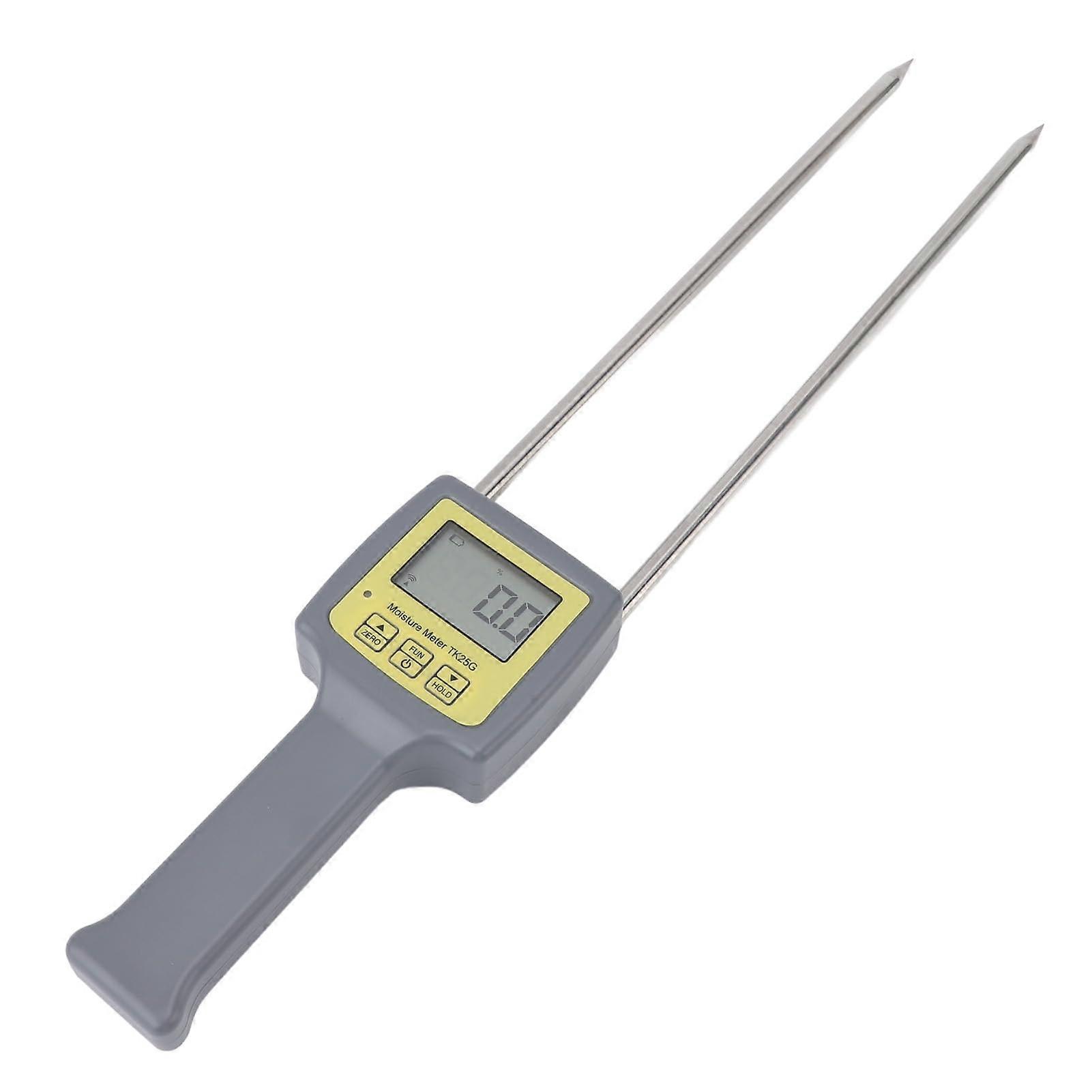 Grain Moisture Meter with LED Backlit Display and Long Probe for Fast Grain Humidity Testing