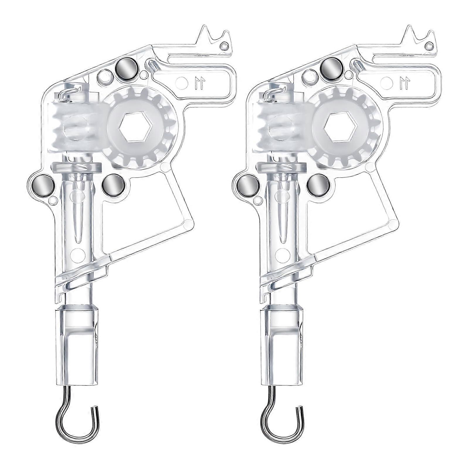 2 Pcs Venetian Blind Tilter Set, 2 Inch Heavy Duty Wand Tilter with Durable Metal Hook, Universal Replacement for Horizontal Blinds