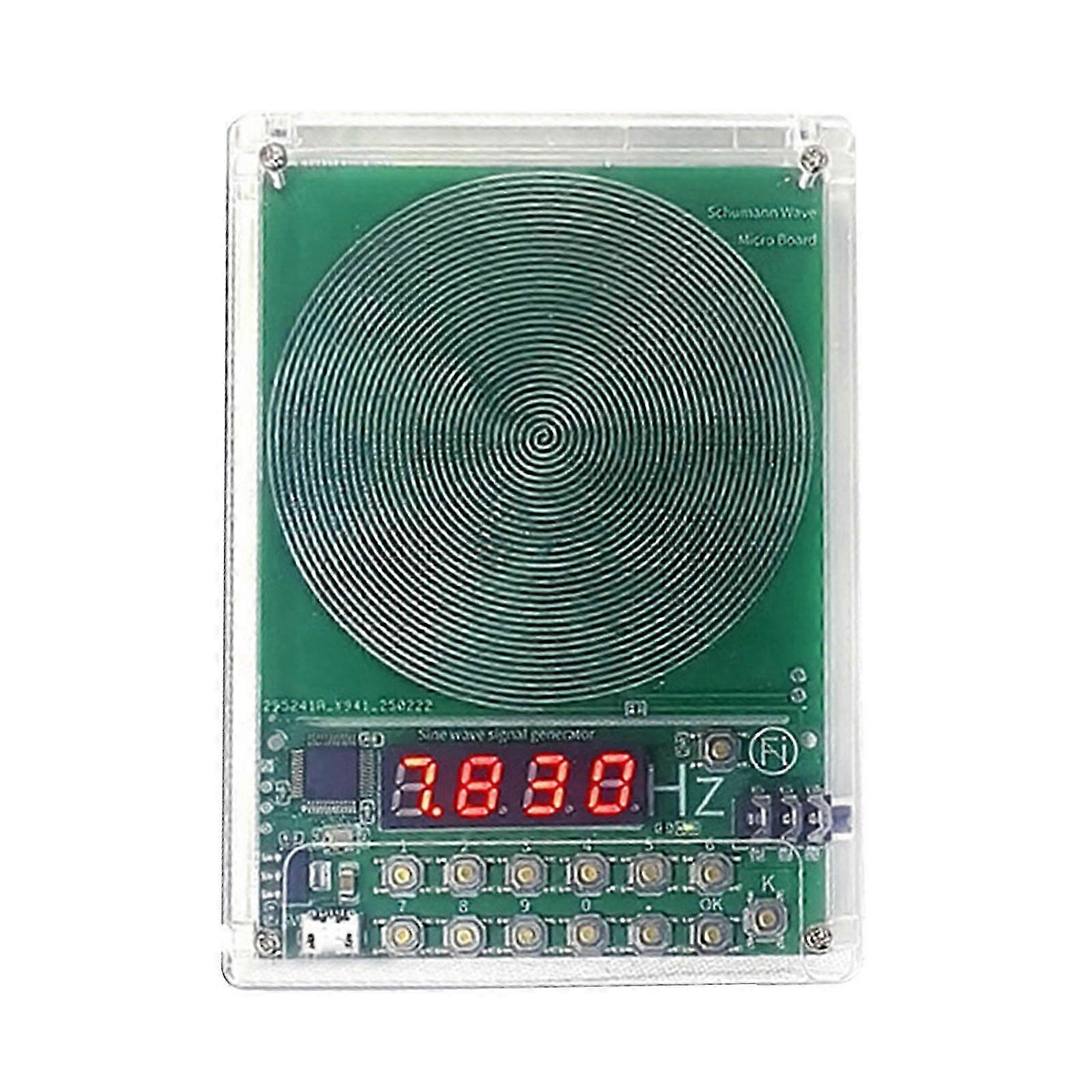 High Precise Schumann Waves Generator 7.83Hz with Type C Power Supply and Music Output Interfaces Stable Operate