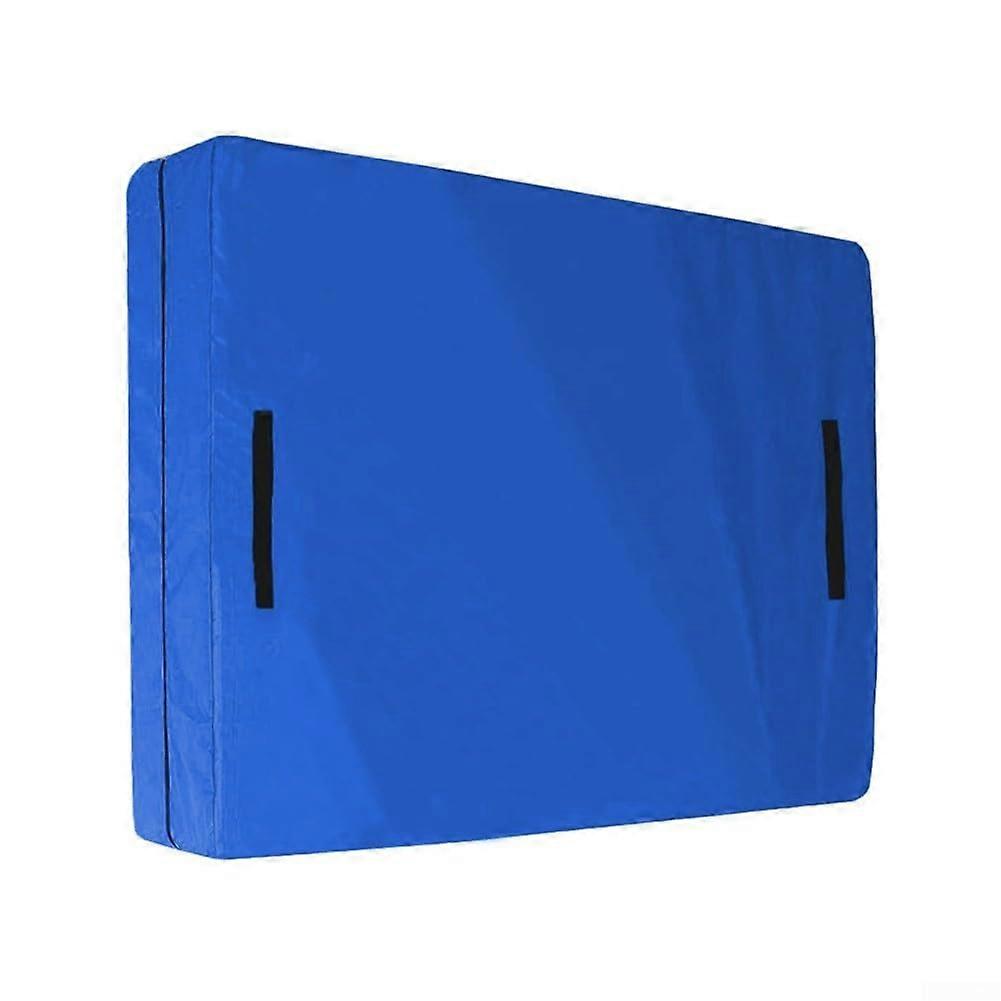 Heavy Duty Waterproof Mattress Moving Bag with 8 Handles and Side Zipper, TearResistant Blue