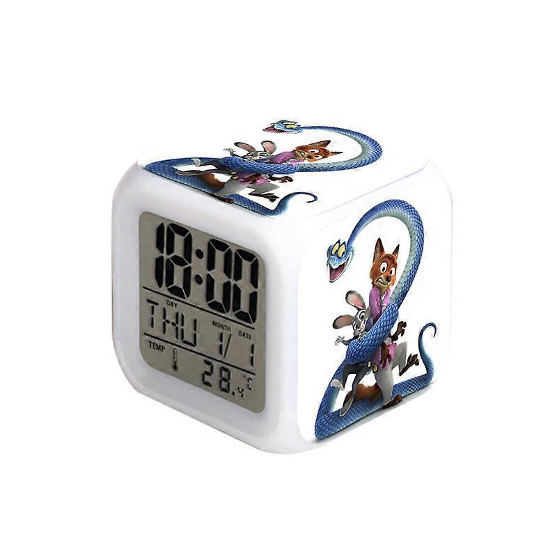Zootopia Square Bedside Creative Alarm Clock