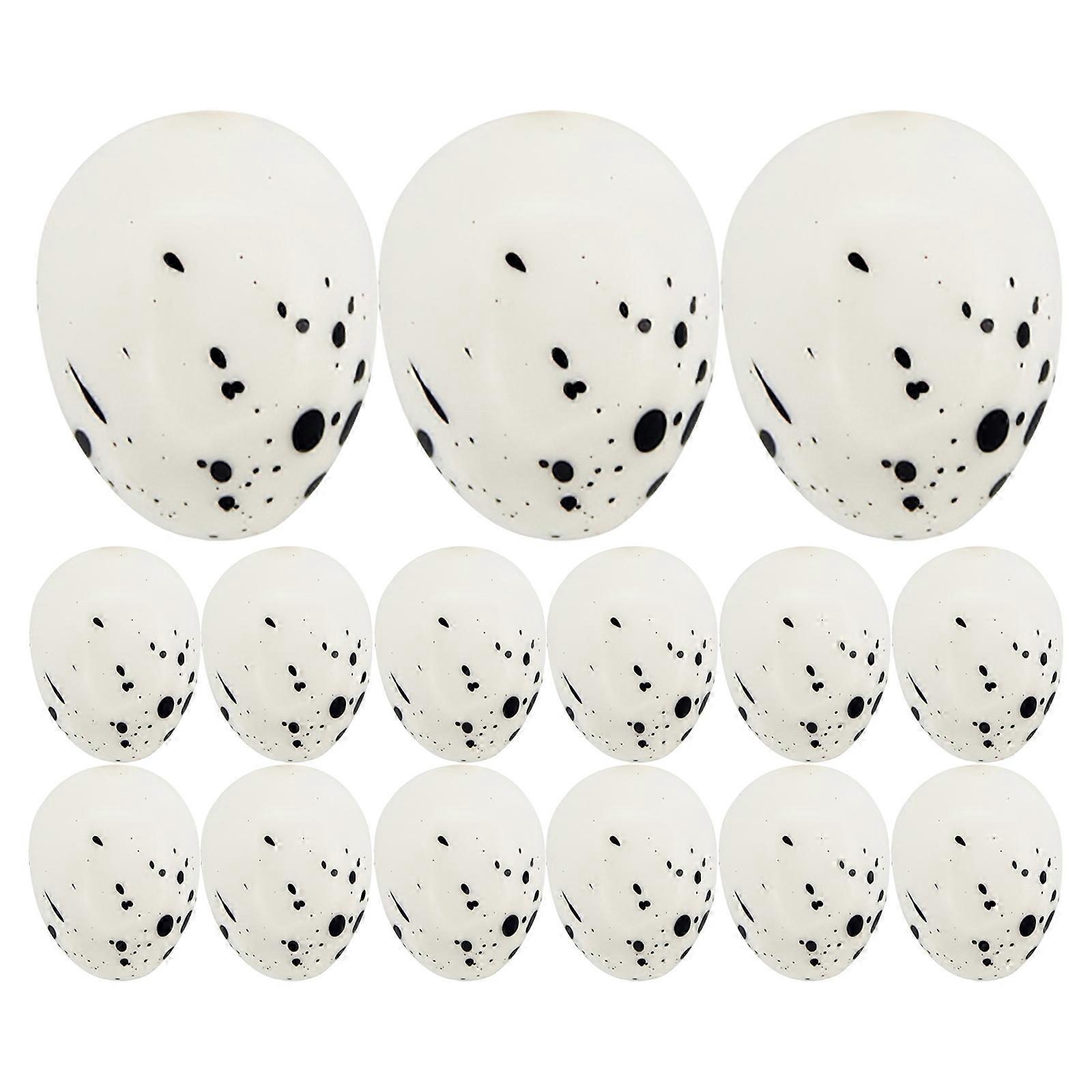 Bird Eggs Decor for Decoration 150Pcs White Artificial Bird Egg Set