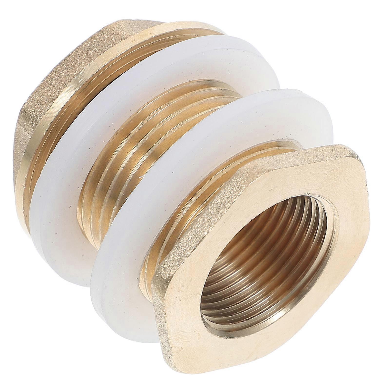 Golden Tank Connector Thread Bulkhead Fitting for Aquariums