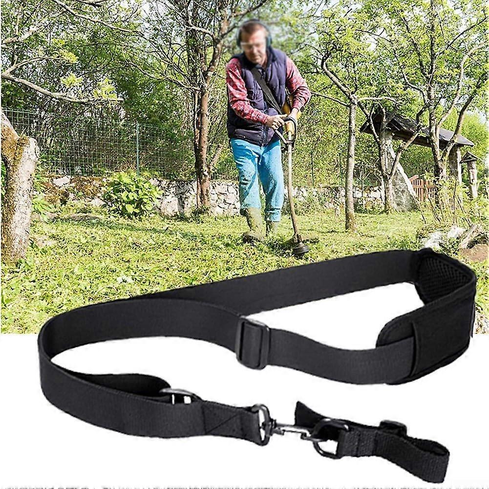 Lawn Mower Shoulder Strap with Breathable Pad, Adjustable Harness for Brush Cutters