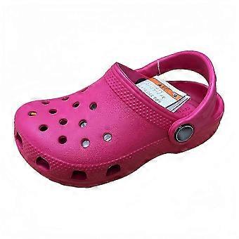 Classic Star Design Kids Hole Shoes - Non-Slip, Waterproof & Soft Sandals for Beach Wear